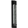 Eglo LED Applique da Esterno Villagrazia, Lampada a Parete 2 | Fiamme, Realizzata in Alluminio e Vetro, Colore Nero, Vetro Trasparente con Bolle d'Aria, Lunghezza 40 cm, Protezione IP44