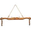 Biscottini Lampadario Rustico taverna 161x41x30 cm | Lampadario Legno Rustico | Lampadario Vintage Legno di Tiglio | Lampadari Vintage da soffitto