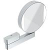 Emco 109506017 - Specchio cosmetico rotondo con illuminazione, con braccio articolato, ingrandimento 3x e 7x, specchio su entrambi i lati