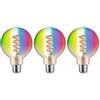 Paulmann 29165 Lampadina a filamento 230V Smart Home Zigbee LED Globe G95 E27 3x470lm 3x6,3W RGBW+ dimmerabile dorato