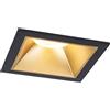 Paulmann 93129 Faretto da incasso LED 3-Step-Dim Cole IP44 quadrato 88 x 88 mm Angolo 3 x 6W 3 x 470lm 230 V 2700 K Nero, Oro opaco