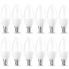 Amazon Basics Lampadina LED E14 a Candela, 5W, equivalenti a 40W, Luce Bianca Calda, Dimmerabile- 6 Unità, plastic (Confezione da 2)