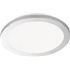 Fischer & Honsel Lampada da soffitto Gotland 1 x LED 17,0 Watt, cromata, IP44, 3 livelli, dimmerabile, 20334, 30 x 30 x 3 cm (L x P x A), 2300 lm, 3000 K