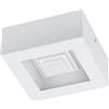 Eglo LED lampada da soffitto Ferreros, lampada a 1 fiamma, lampada | soggiorno, lampada cucina in acciaio e plastica, lampada soffitto corridoio bianca
