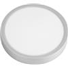 AMARE Lampada da soffitto a LED in plastica, con lampadina bianca calda, diametro: 30 cm, commutabile tramite interruttore a parete, 3 posizioni, colore: argento/bianco