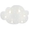 Elobra, Lampada da soffitto per bambini, a forma di nuvoletta, con funzione luce notturna, attacco E14, classe di efficienza energetica A