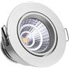 Sensati, Faretto LED da incasso, dimmerabile, orientabile, 5 watt, A, 272 lumen