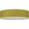 Sotto Luce Umai Plafoniera Moderna a 3 Luci - Tessuto Giallo Senape - Base Bianca - 3 x E27 - Ø 40 cm