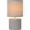 Lucide greasby - Lampada da tavolo - Ø 14 cm - Grigio