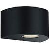 RL LIVE YOUR LIGHT Reality Leuchten R28232632 - Lampada da parete a LED per esterni Rosario, in plastica nera opaca, con 2 LED da 2 W, illuminazione Up e Down con stencil