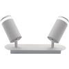 WatioWave Faretto 2 x GU10 alluminio bianco 40 W