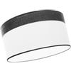 Zarivy Paralume sospeso Cloe M10 combina eleganza in bianco e legno nero. Con dimensioni di 50x50x22 cm e diffusore incluso, illumina qualsiasi spazio con stile.