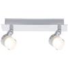 Voltman Appendiabiti a 1 faretto, collezione Gyra, speciale per bagno, cromato, 5 Watt, 340 lm, 3000 K, IP44 2 spot -