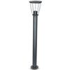 V-TAC VT-839 Portalampada da giardino lanterna in acciaio inox grigio opaco fissaggio a terra 80CM IP44 1xE27 - SKU 8629