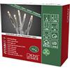 Konstsmide 6352-123 - Catena luminosa micro LED, per interni (IP20), trasformatore interno 24 V, 35 diodi bianchi caldi, cavo trasparente
