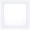 PRENDELUZ Downlight LED quadrato bianco da incasso 24 W 4500 K 2040 lm, dimensioni: 300 x 300 x 17 mm