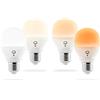 LIFX Mini Day & Dusk E27 Lampadina a LED Wi-Fi Smart, Regolabile, Multicolor, Dimmerabile, non Richiede un Hub, Funziona con Alexa, Apple HomeKit e Google Assistant, Confezione da 4