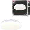 Paulmann 75408 - Plafoniera LED Luiana, IP44, 3000-5700 K, 1750 lm, 230 V, 16,5 W, colore: Bianco