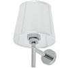 TIGER Castor Lampada per Specchiera LED, Alluminio, Acrilico, Vinile, Cromato, 16,2 x 23,8 x 19,5 cm