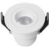 Sulion Faretto da incasso rotondo, 3 W, bianco, 45 x 48 mm