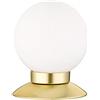RL LIVE YOUR LIGHT Reality Leuchten, Lampada da tavolo PRINCESS, Vetro, integrato, 3 W, in ottone opaco, 10 x 10 x 13 cm