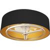 Eden pulse Ventilatore nero-oro 60 W 8 pale trasparenti 6 velocità, 20 x 70 x 70 cm
