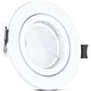 WatioWave Confezione da 3 faretti LED GU10 con corpo bianco, illuminazione da 4000 K, ideali per evidenziare spazi con luce neutra e moderna. Perfetto per qualsiasi stanza.