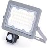 Glowster Proiettore LED sottile con sensore 30 W