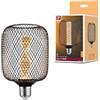 Paulmann 29083 Metallic Glow Edition lampadina a LED standard 230V cilindrica E27 spirale 4,2W 200lm 100 mm nero metallo 1800K