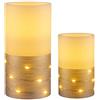 Pauleen Fairy Lights Candle 48120 cera con batteria e funzione timer 6H set di 2 candele a LED 0.4 W, Pendant light