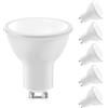 LEDYA Lampadine LED GU10, 5W, 3000K Luce Bianca Caldo, 380lm, Equivalente Alogena da 40w, Angolo Del Fascio Di 120°, Non Dimmerabile, Pacco da 6
