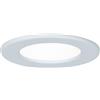 Paulmann 92058 Pannello da Incasso Rotondo, 6 W, 4000 K, Pannello Led Bianco Neutro, Ip44 , Lampadina Inclusa, In Plastica, 6 W