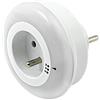Brennenstuhl Hugo. Brennenstuhl 1173261 Luce Notturna LED sensore crepuscolare con 1 Presa plastica bianco 8,2 x 6,2 cm