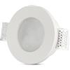 V-TAC Portafaretto LED Montaggio a Incasso Rotondo GU10 e GU5.3 (MR16) Corpo in Gesso Copertura Satinata