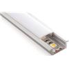 Glowster Profilo in alluminio da 2 metri: ideale per interni. Il suo design elegante e robusto si adatta a qualsiasi ambiente, aggiungendo un tocco contemporaneo e duraturo all'arredamento.