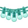 B·LED BARCELONA LED BarcellonaLED Ghirlande LED Striscia di luci Colore Verde per esterni ed interni 10 metri Impermeabile IP65 con 10 lampadine E27 Bianco Caldo LED per Festa Matrimonio Giardino Patio Balcone Natale