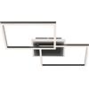 BRILONER - Plafoniera a LED, lampada da soffitto dimmerabile, incl. telecomando, incl. controllo temperatura colore, incl. funzione luce notturna e timer, 40 W, nero, 500x388x80mm (LxWxH)