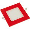 ecoluz LED Square - Faretto, IP44, 430 lumen, 6 W, 6000 K, 220 V, colore: fredda