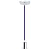 V-TAC -, serie Portalampada cromato vt-7338) lampada a sospensione cromo + Cavo, Ø36 x 60 mm porpora