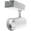 VoltShine Faretto LED Prolux bianco 40 W monofase per binari, luce calda 3000 K. Perfetto per evidenziare vetrine e creare ambienti accoglienti in negozi e case con eleganza ed efficienza.