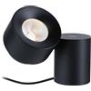 Paulmann 79553 LED Lampada da tavolo Puric Pane 2700K 300lm 3W Nero