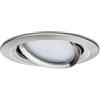 Paulmann 93865 A + + To A, Lampada da Incasso a Soffitto, In Alluminio, 6.8 W, Ferro Spazzolato, 8.4 x 84 x 5 cm