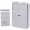 Brightium Campanello wireless CC argentato: elegante design high-tech che fornisce un suono nitido e un'ampia copertura. Ideale per case moderne che cercano stile e funzionalità.