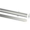 Gardinia 10010971 Binario per Tenda, Metallo, Argento, 1.3x60x0.1 cm