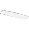 WOFI Plafoniera in metallo integrato, 36 W, argento, 120 x 30 x 6,5 cm