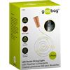 goobay 57866 3 x 10 LED catena di luci per bottiglie - da inserire in bottiglie, funzione timer/interruttore temporale, con batterie in sughero, 1 m, trasparente