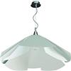 PADANA LAMPADARI Sospensione, Lampadario moderno Origami in alluminio tagliato laser col. bianco, design originale, minimal, industriale, 1xE27 LED per cucina, camera, soggiorno, sala. Diametro 70cm.
