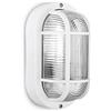 Zarivy Applicazione ovale IP54, colore bianco, 1 x E27 40 W. Dimensioni: 11,4 x 20,2 x 10 cm. Modello TARRAGONA, ideale per ambienti interni ed esterni, offrendo stile e luce calda.