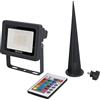 Unitec Faretto LED con luce cambiacolore, 10 Watt, 240 Lumen, IP65, antracite