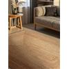 Hanse Home Sharmila - Tappeto in iuta naturale, 100% iuta, tessuto a mano, robusto e facile da pulire, moderno tappeto in fibra naturale, marrone naturale, 160 x 230 cm